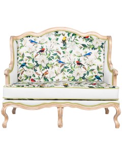 Двухместный диван цветущая аристократка мультиколор 132x115x64 см Object desire