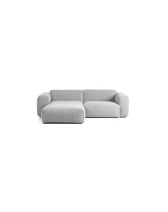 Угловой диван blum twist серый 266x71x173 см Дубрава