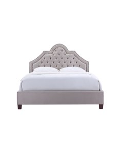 Кровать двуспальная серый 173x145x213 см Garda decor