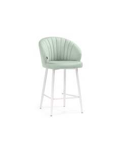 Полубарный стул бэнбу velutto зеленый 55x97x56 см Woodville