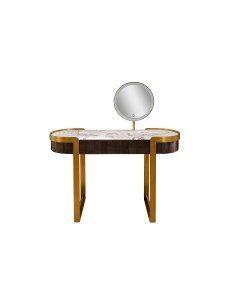Стол с зеркалом и подсветкой sevilla коричневый 120x76x42 см Garda decor