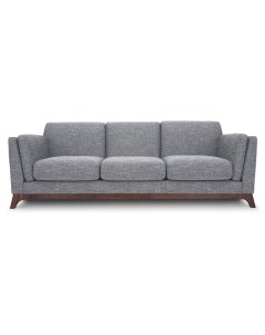 Трехместный диван лексингтон l серый 210x79x89 см Vysotkahome