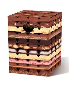 Табурет картонный chocolate мультиколор 32x44x32 см Remember®