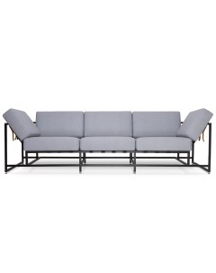 Трехместный диван комфорт серый 263x63x90 см The_sofa