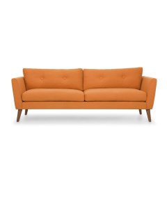 Трехместный диван хадсон l orange оранжевый 209x79x89 см Vysotkahome