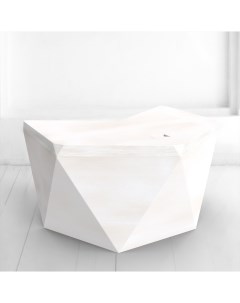 Рабочий стол гексагон брильянт в белом цвете белый 132x74x114 см Archpole