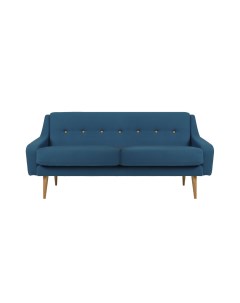 Трехместный диван одри m blue синий 185x85x85 см Vysotkahome