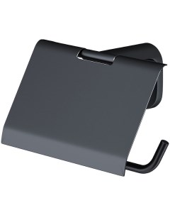 Держатель для туалетной бумаги с крышкой X Joy A84341422 цвет черный Am.pm.