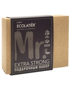 Подарочный набор Extra Strong для мужчин гель для душа шампунь Ecolatier