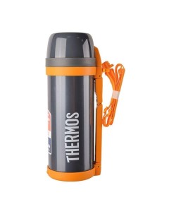 Термос FDH Stainless Steel Vacuum Flask 387769 серый оранжевый Thermos