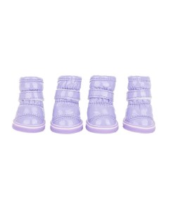 Ботинки дутики для собак XS фиолетовый унисекс Petmax