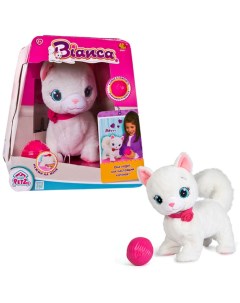 Интерактивная игрушка Кошка Bianca Бьянка интерактивная эл мех в комплекте с клубком выполняет 5 дей Imc toys