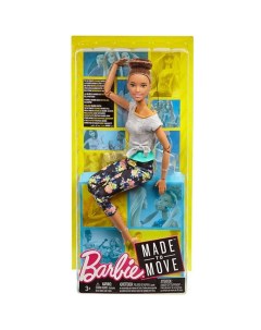 Кукла Barbie Безграничные движения FTG80 FTG82 шатенка бирюзовый пояс Mattel