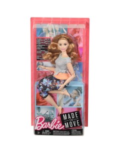 Кукла Barbie Безграничные движения FTG80 FTG84 русая оранжевый пояс Mattel