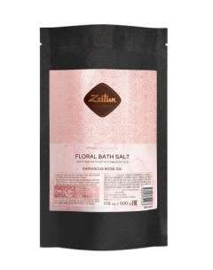 Wellness Цветочная соль для ванн Ритуал нежности с лепестками дамасской розы и гибискусом 500 гр Zeitun