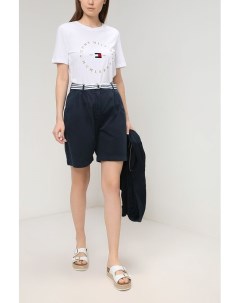 Однотонные шорты из хлопка Tommy hilfiger