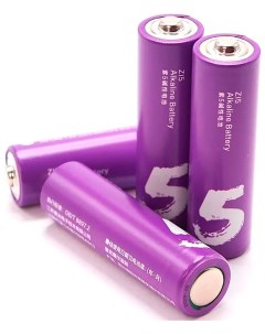 Батарейки алкалиновые Rainbow Zi5 4 шт AA5 фиолетовые Зми