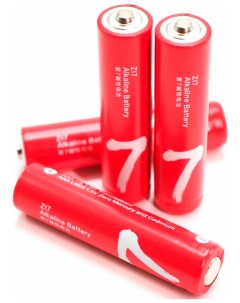 Батарейки алкалиновые Rainbow Zi7 4 шт AA7 красные Зми
