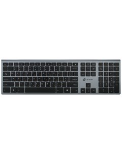 Клавиатура 890S серый USB slim Oklick