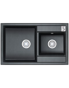 Кухонная мойка WG 8023 черный оникс 429398 Weissgauff