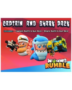 Игра для ПК Worms Rumble Captain Shark Double Pack Team 17