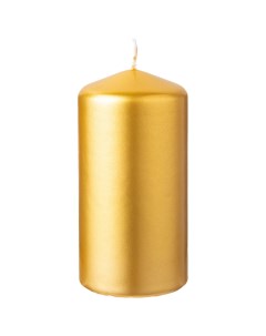 Свеча золото металлик 6х12 см Bartek candles