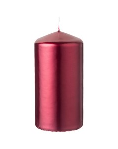 Свеча бордо металлик 6х12 см Bartek candles