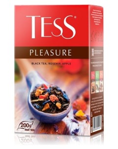 Чай Pleasure листовой черный с добавками 200г 1005 12 Tess