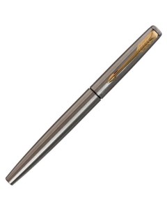 Ручка роллер Jotter Core T63 Stainless Steel GT F 0 5 мм корпус из нержавеющей стали чёрные чернила  Parker