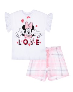 Пижама футболка и шорты для девочки Disney Playtoday kids