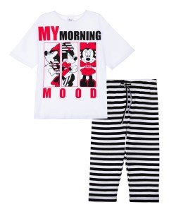 Пижама футболка и леггинсы для девочки Disney Playtoday tween