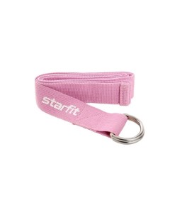 Ремень для йоги Core 186 см хлопок YB 100 розовый пастель Starfit