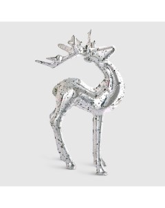 Игрушка елочная серебряный олень 15 см Kurt s. adler