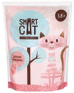 Силикагелевый наполнитель с ароматом детской присыпки 3 32 кг Smart cat наполнитель