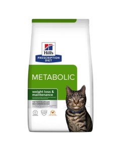 Сухой диетический корм для кошек Prescription Diet Metabolic способствует снижению и контролю веса 1 Hill`s