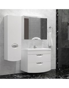 Мебель для ванной Жасмин 2 80 Люкс Plus белая Style line