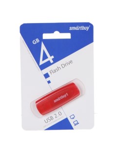 USB Flash Drive 4Gb Scout Red SB004GB2SCR Smartbuy