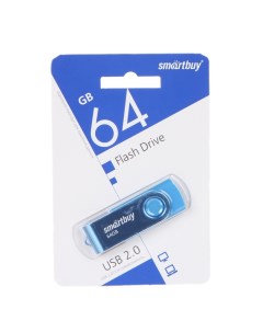 USB Flash Drive 64Gb UFD 2 0 Twist Blue SB064GB2TWB Smartbuy