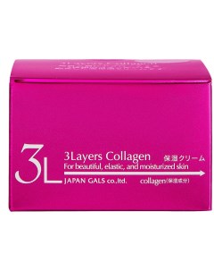 Увлажняющий крем 3 слоя коллагена 60 г 3layers Japan gals