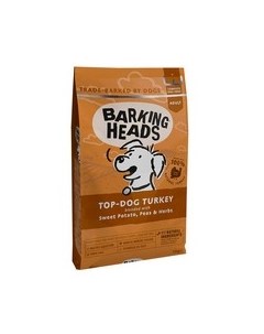 Сухой Беззерновой корм Баркинг Хэдс для взрослых собак Бесподобная индейка Индейка батат Barking heads