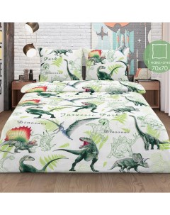 Детское постельное белье динозавры 143х215 см Milanika