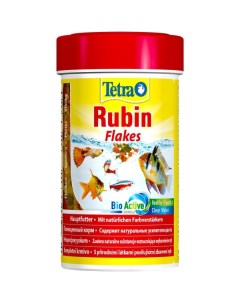 Rubin корм в виде хлопьев д усиления естеств окраски д всех видов рыб 100мл Tetra