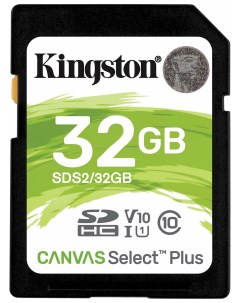 Карта памяти SDHC 32GB Canvas Select Plus UHS I U1 100 Мб сек class 10 Kingston