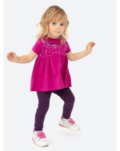 Комплект трикотажный для девочек туника брюки леггинсы Playtoday baby