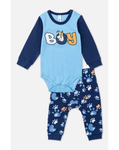 Комплект детский трикотажный для мальчиков боди брюки Playtoday newborn