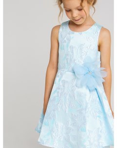 Нарядное голубое платье с цветочным принтом Playtoday kids
