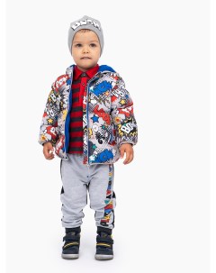 Демисезонная куртка с принтом для мальчика Playtoday baby