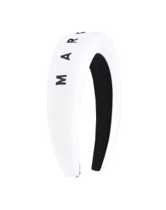 Белый ободок с черным лого детский Mm6 maison margiela