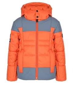 Оранжевая куртка с серыми вставками детская Poivre blanc