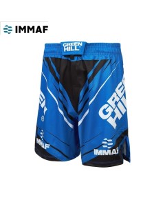 Шорты MMA SHORT IMMAF approved MMI 4022 синие Green hill